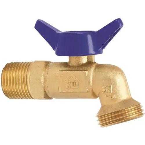 3/4"Mip & 1/2"Fip X 3/4"Mht Brass Quarter Turn Hose Bibb Valve 3/4"Mip & 1/2"Fip X 3/4"Mht Brass Quarter Turn Hose Bibb Valve