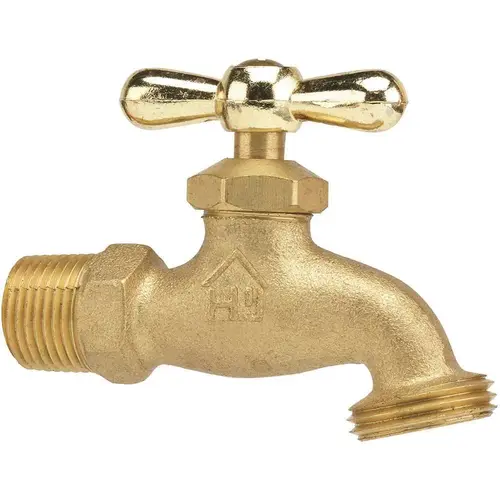 3/4 In. Mip X 3/4 In. Mht Brass Hose Bibb Valve