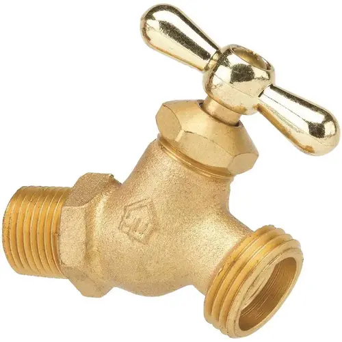 1/2 In Mip And 1/2 In Swt X 3/4 In Mht Brass No-Kink Hose Bibb Valve 1/2 In Mip And 1/2 In Swt X 3/4 In Mht Brass No-Kink Hose Bibb Valve