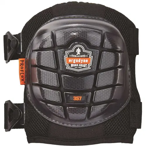 Black Short Cap Lightweight Gel Knee Pads Pair