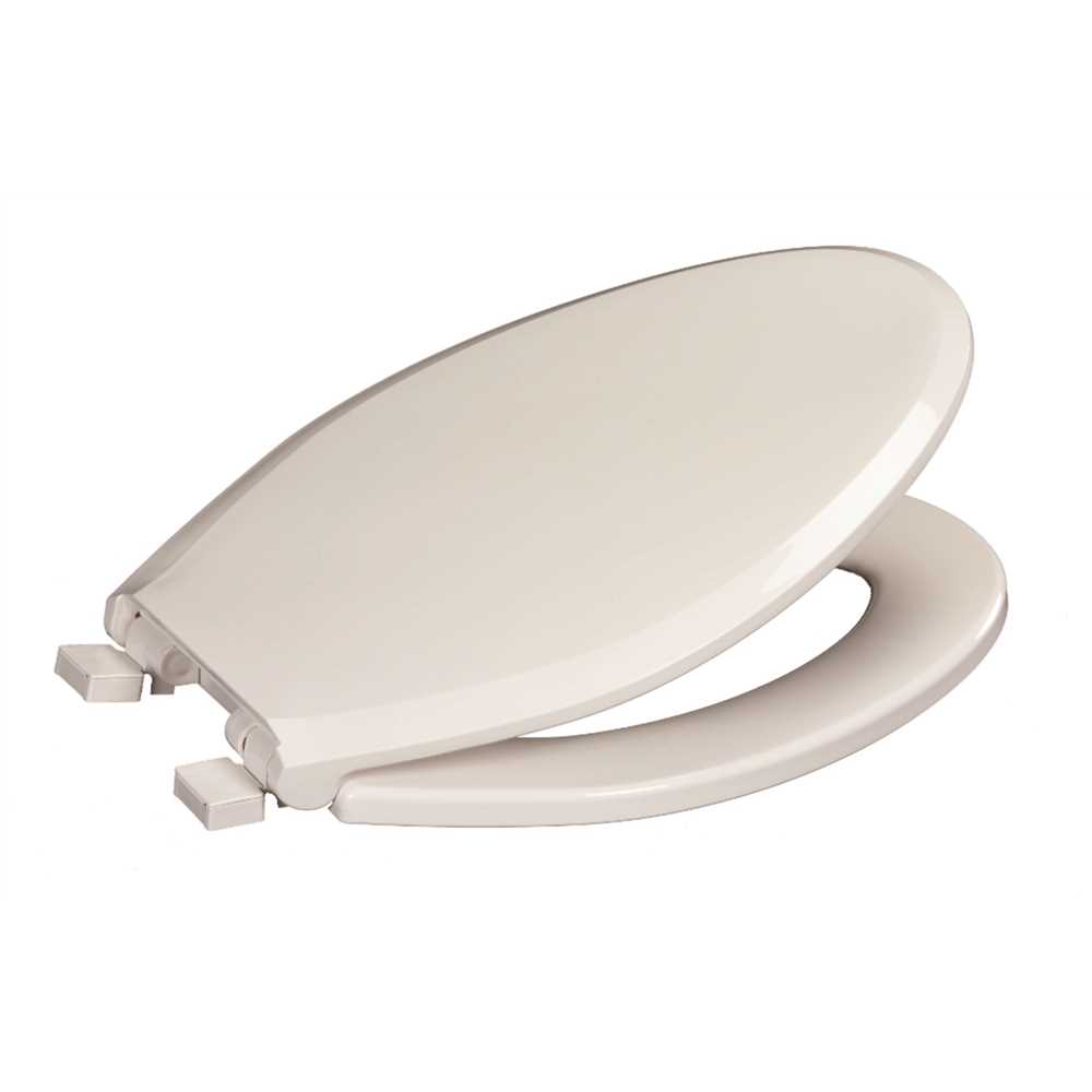 Premier PR4200-001 Elongated, Closed Front Toilet Seat with Cover, Plastic in White High Gloss