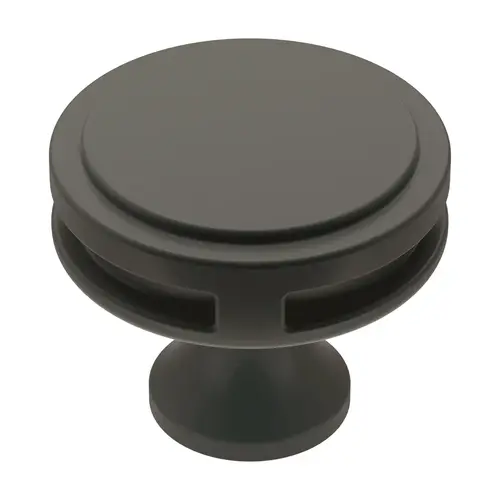 Oberon 1-3/8 in (35 mm) Diameter Matte Black Cabinet Knob Oberon 1-3/8 in (35 mm) Diameter Matte Black Cabinet Knob
