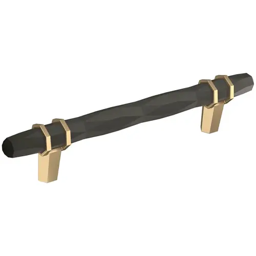 London 5-1/16 in (128 mm) Center-to-Center Black Bronze/Golden Champagne Cabinet Pull London 5-1/16 in (128 mm) Center-to-Center Black Bronze/Golden Champagne Cabinet Pull
