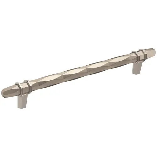 London 8 in (203 mm) Center-to-Center Satin Nickel/Polished Chrome Cabinet Pull London 8 in (203 mm) Center-to-Center Satin Nickel/Polished Chrome Cabinet Pull