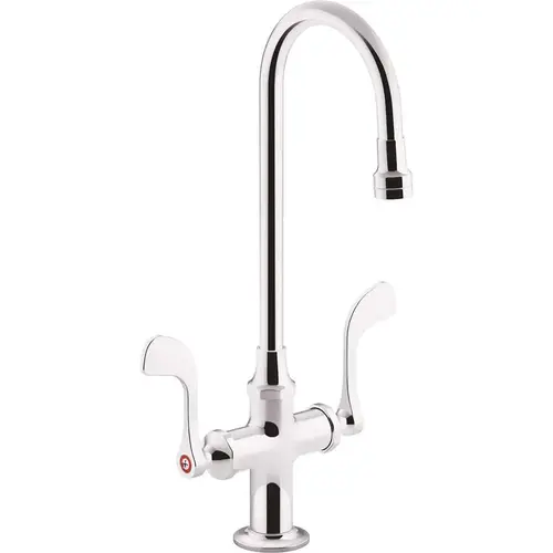 Monoblock Triton Bowe 0.5 GPM Single Hole 2-Handle Bathroom Faucet with Laminar Flow in Polished Chrome Monoblock Triton Bowe 0.5 GPM Single Hole 2-Handle Bathroom Faucet with Laminar Flow in Polished Chrome