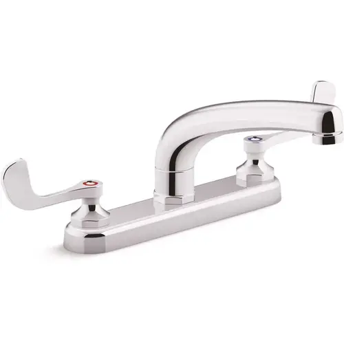 Triton Bowe 1.5 GPM 8 in. Widespread 2-Handle Kitchen Faucet with Aerated Flow in Polished Chrome Triton Bowe 1.5 GPM 8 in. Widespread 2-Handle Kitchen Faucet with Aerated Flow in Polished Chrome