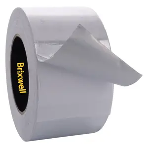 Brixwell AFT30050 Aluminum Foil Tape 3 Inch x 50 Yards Multi-Purpose Professional Grade Made in USA Silver