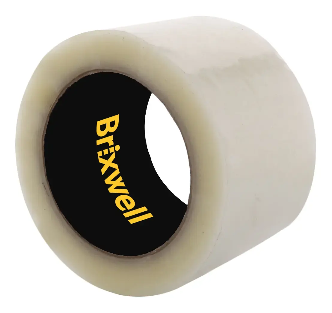Brixwell Commercial Grade Clear Packing Tape 3 Inch x 110 Yard Made in the USA - pack of 24 PKGT3110C-XCP24