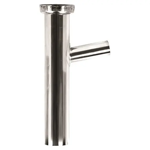 Everbilt 1-1/2 in. x 8 in. 24-Gauge Brass Hi-Line Dishwasher Branch Tailpiece, Chrome Everbilt 1-1/2 in. x 8 in. 24-Gauge Brass Hi-Line Dishwasher Branch Tailpiece, Chrome