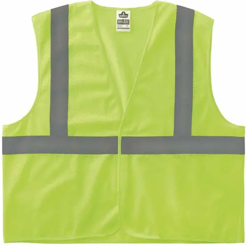GLoWear 2X-Large/3X-Large Lime Hi-Vis Type R Class 2 Super Econo Mesh Vest