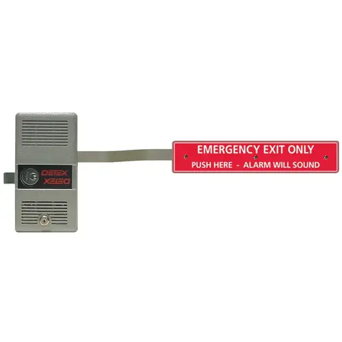 UL-Listed Panic Hardware Exit Control Lock, with Long Bar, 38 In. to 48 In. Door Width, with Cylinder, Gray UL-Listed Panic Hardware Exit Control Lock, with Long Bar, 38 In. to 48 In. Door Width, with Cylinder, Gray