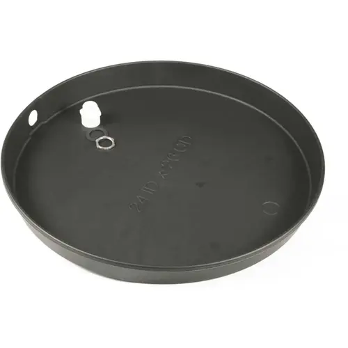 22 in. I.D. Plastic Drain Pan with CPVC Fitting Black 22 in. I.D. Plastic Drain Pan with CPVC Fitting Black