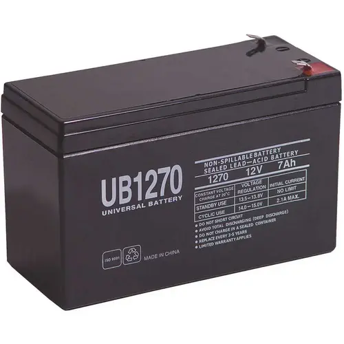 UPG 12-Volt 7 Ah F1 Terminal Sealed Lead Acid (SLA) AGM Rechargeable Battery