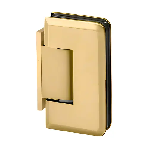 Majestic Series Glass To Wall Mount Shower Door Hinge With Offset Back Plate Satin-24K-Gold Majestic Series Glass To Wall Mount Shower Door Hinge With Offset Back Plate Satin-24K-Gold