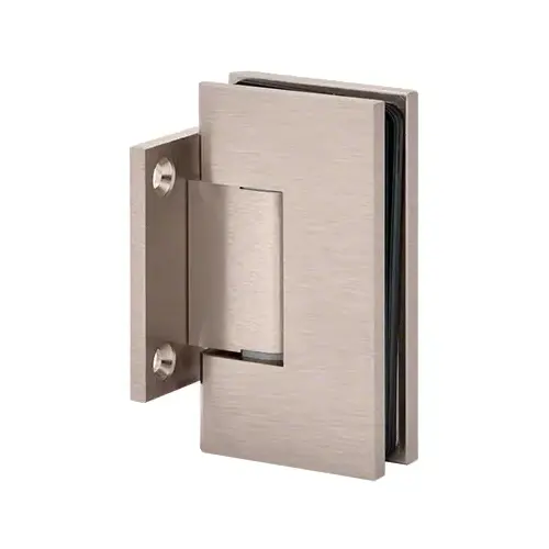 Adjustable Maxum Series Glass To Wall Mount Shower Door Hinge With Short Back Plate Brushed Pewter Adjustable Maxum Series Glass To Wall Mount Shower Door Hinge With Short Back Plate Brushed Pewter