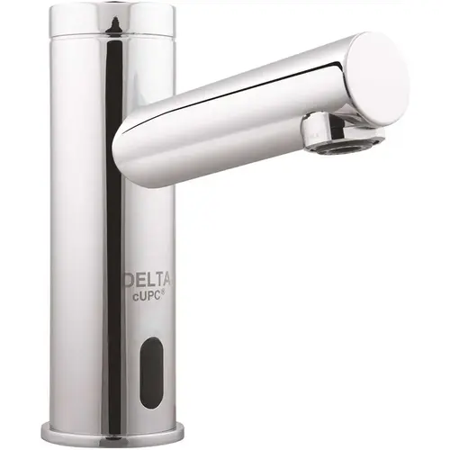 Battery-Powered Single Hole Touchless Bathroom Faucet in Chrome Battery-Powered Single Hole Touchless Bathroom Faucet in Chrome