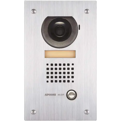 AX Series Flush Mount 1-Channel Color Video Door Station Intercom with Vandal, Weather Resistant, Stainless Steel