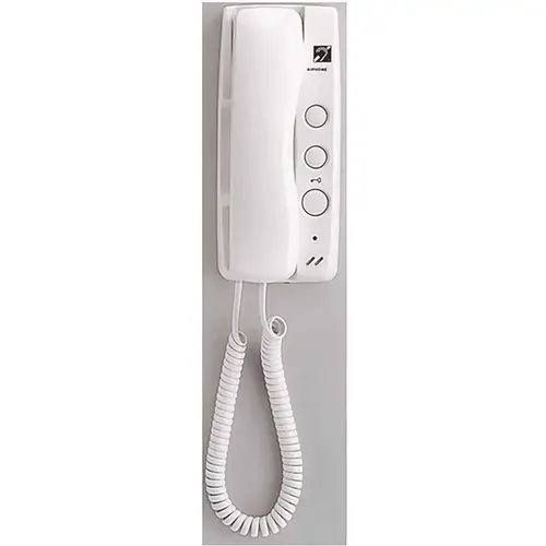 GT Series Surface Mount 1-Channel Multi-Unit Entry System with Handset Intercom with Door Release, White