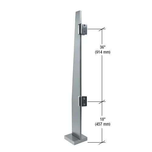60" Klarity Brushed Stainless Steel Center Post 60" Klarity Brushed Stainless Steel Center Post