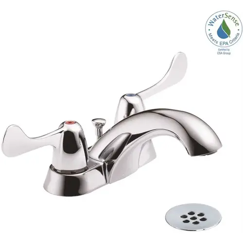 Commercial 4 in. Centerset 2-Handle Bathroom Faucet in Chrome