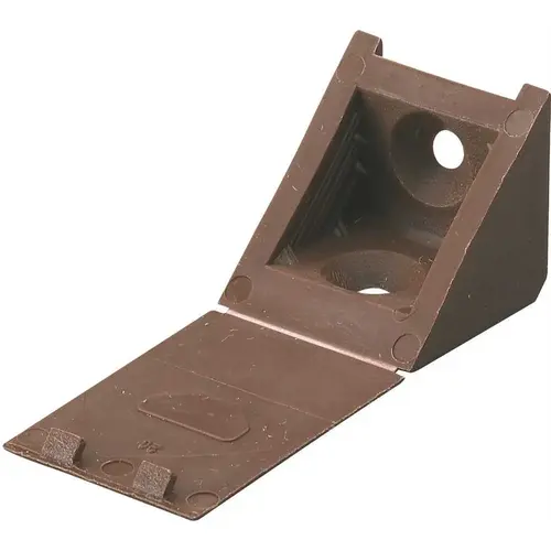 Screw-On Plastic Connector and Stabilizer for Corners and Edges, Brown - pack of 50 Screw-On Plastic Connector and Stabilizer for Corners and Edges, Brown - pack of 50
