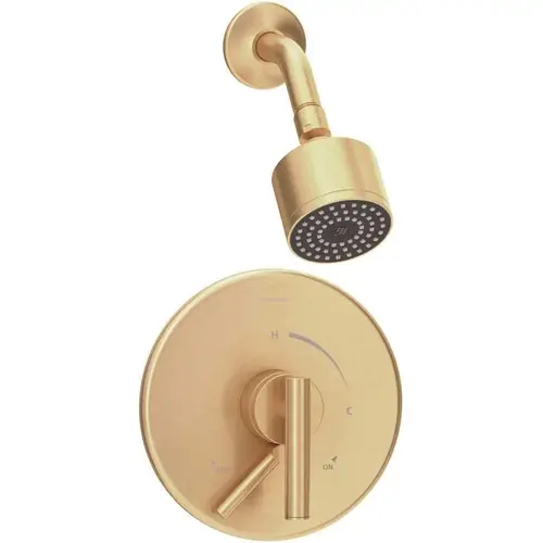 Dia Single Handle Wall-Mounted Shower Trim Kit with Volume Control in Brushed Bronze - 1.5 GPM (Valve not Included) Dia Single Handle Wall-Mounted Shower Trim Kit with Volume Control in Brushed Bronze - 1.5 GPM (Valve not Included)