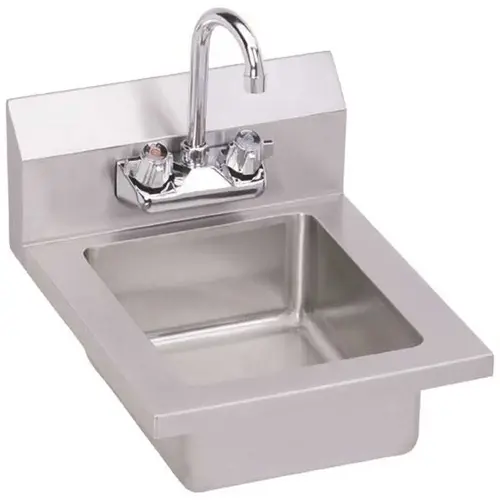 Stainless Steel 14 in. Single Compartment Commercial Kitchen Sink with Faucet