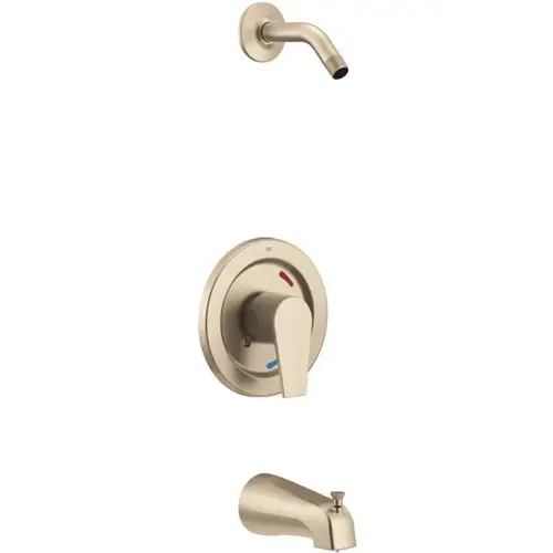 Slate Single-Handle 1-Spray 1.75 GPM Tub and Shower Faucet in Brushed Nickel (Valve Included; Showerhead Not Included) Slate Single-Handle 1-Spray 1.75 GPM Tub and Shower Faucet in Brushed Nickel (Valve Included; Showerhead Not Included)