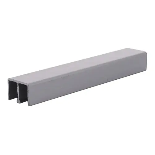 Satin Anodized Aluminum Upper Track for 1/4" Sliding Panels 144" Stock Length
