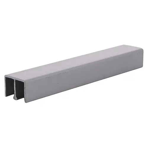 Satin Anodized Aluminum Upper Track for 1/4" Sliding Panels 144" Stock Length Satin Anodized Aluminum Upper Track for 1/4" Sliding Panels 144" Stock Length