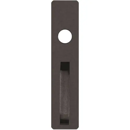 V Series Sprayed Black Grade 1 Exit Trim, Night Latch Function, S Pull, Less Cylinder