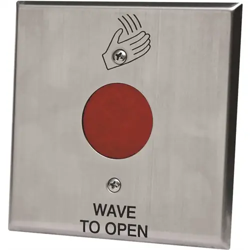 216 Series Brushed Stainless Steel Infrared Wave to Open Touchplate