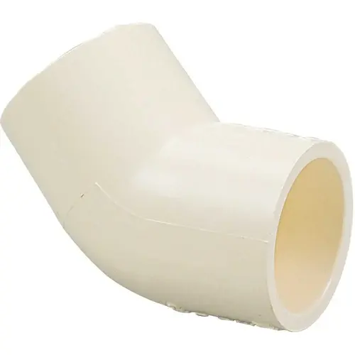 Pipe Elbow, 1/2 in, 45 deg Angle, CPVC, 40 Schedule Pipe Elbow, 1/2 in, 45 deg Angle, CPVC, 40 Schedule