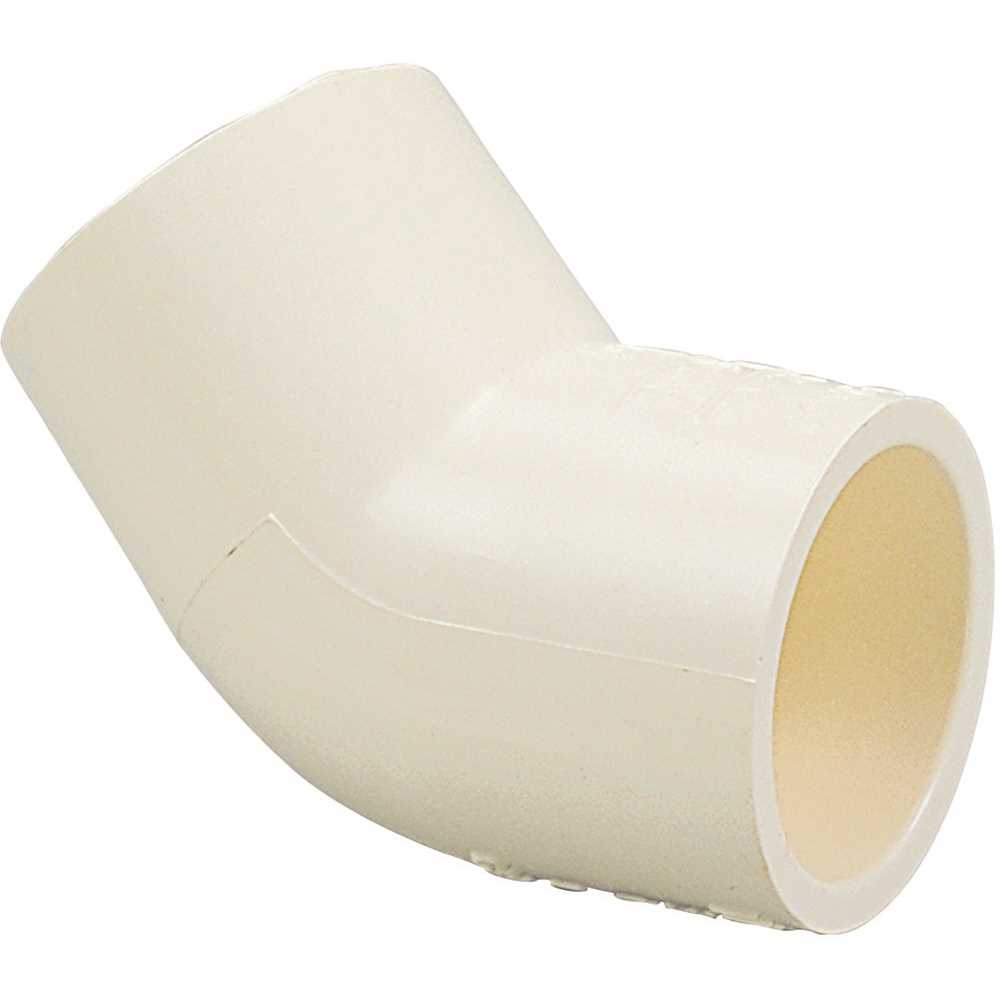NIBCO C4706HD12 Pipe Elbow, 1/2 in, 45 deg Angle, CPVC, 40 Schedule