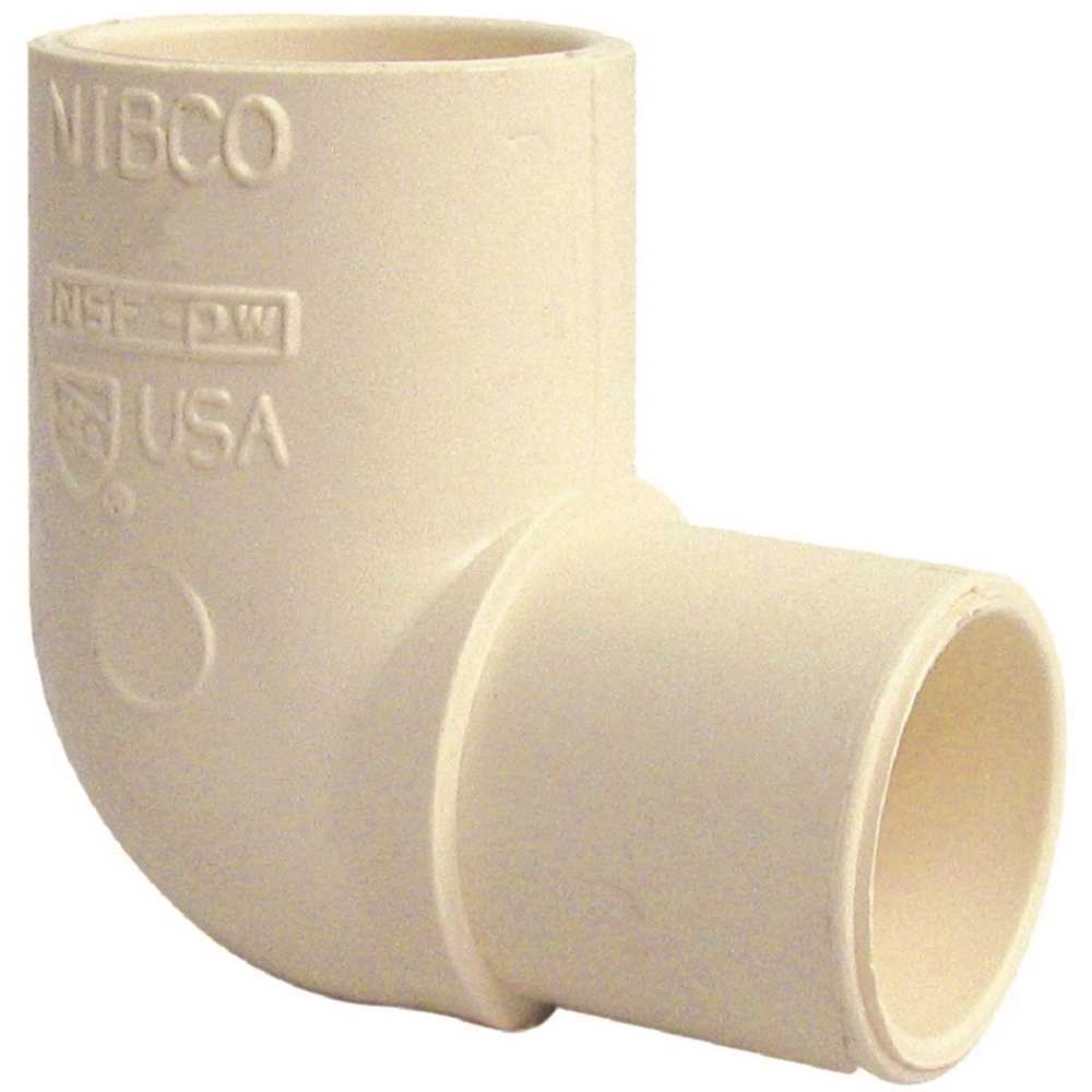 NIBCO C47072HD34 Street Pipe Elbow, 3/4 in, 90 deg Angle, CPVC, 40 Schedule