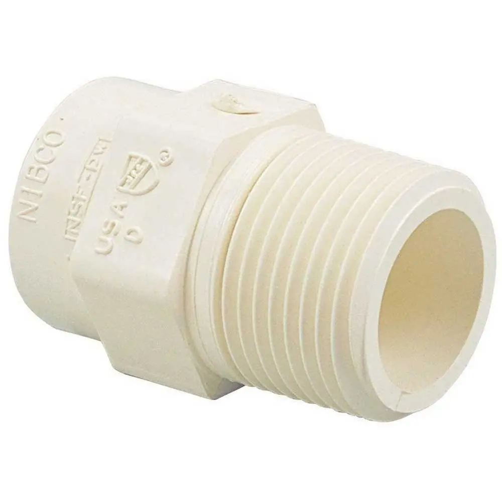 NIBCO Pipe Adapter 3/4 in Slip x MIP CPVC SCH 40 Schedule C4704HD34