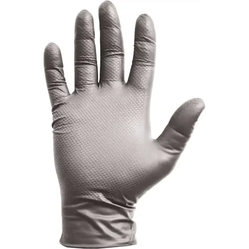 GORILLA GRIP Large Gray 6 Mil Disposable Nitrile Gloves - pack of 40 GORILLA GRIP Large Gray 6 Mil Disposable Nitrile Gloves - pack of 40