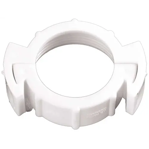 1-1/2 in. O.D. Slip Joint Nut and Washer White 1-1/2 in. O.D. Slip Joint Nut and Washer White