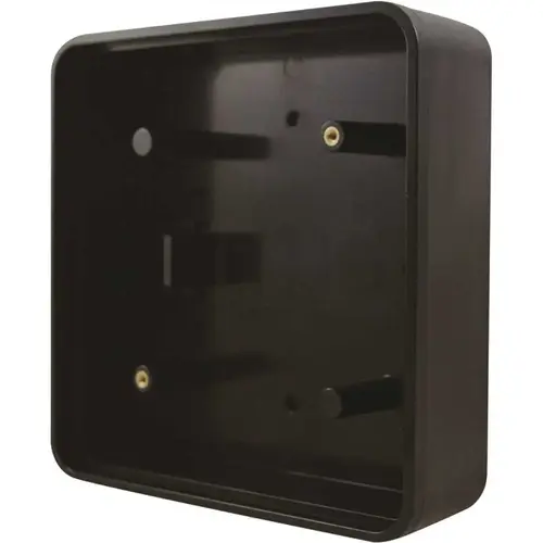 ADA 6 in. x 6 in. Plastic Black Lexan 2-Gang Mounting Box