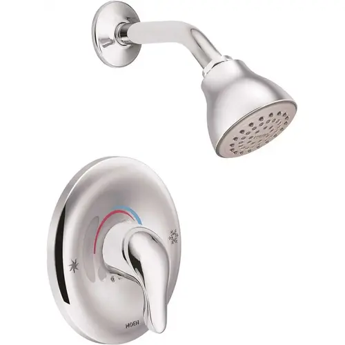 Chateau Single-Handle 1-Spray Posi-Temp Shower Faucet Trim Kit in Chrome (Valve Sold Separately)