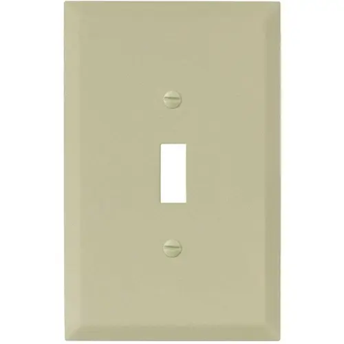 Ivory Textured 1-Gang Toggle Jumbo Metal Wall Plate - pack of 20 Ivory Textured 1-Gang Toggle Jumbo Metal Wall Plate - pack of 20