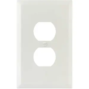 Titan3 Technology TPMSJW-D-XCP20 White Smooth 1-Gang Duplex Jumbo Metal Wall Plate - pack of 20