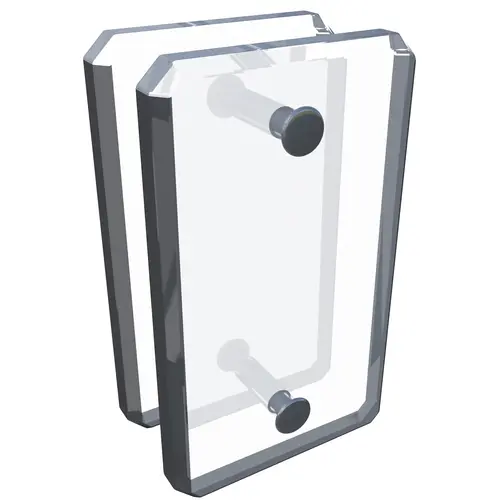 Clear Acrylic 180 degree Mall Glass Clamp Clear Acrylic 180 degree Mall Glass Clamp