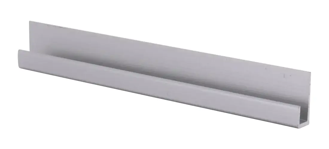 Clear Satin Anodized Aluminum Z Channel – 3/4" X 3/4" X 3/4" X 1/8" Wall, 6-Foot Length (M-740)