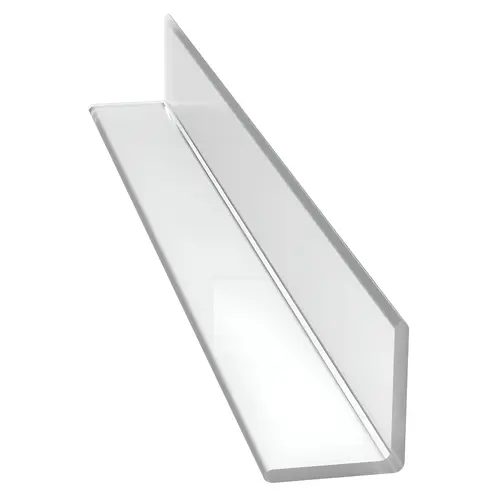 Multi-Purpose Clear 'L' Angle Jamb Seal for 1/4" to 1/2" Glass - 95" Stock Length Multi-Purpose Clear 'L' Angle Jamb Seal for 1/4" to 1/2" Glass - 95" Stock Length