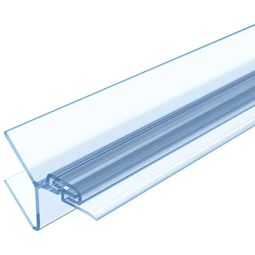 135 Degree Strike Jamb Seal for 3/8" Glass Clear - 95" Stock Length