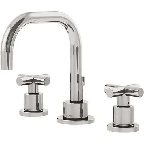 Dia 8 in. Widespread 2-Handle Bathroom Faucet with Cross Handles in Chrome Dia 8 in. Widespread 2-Handle Bathroom Faucet with Cross Handles in Chrome