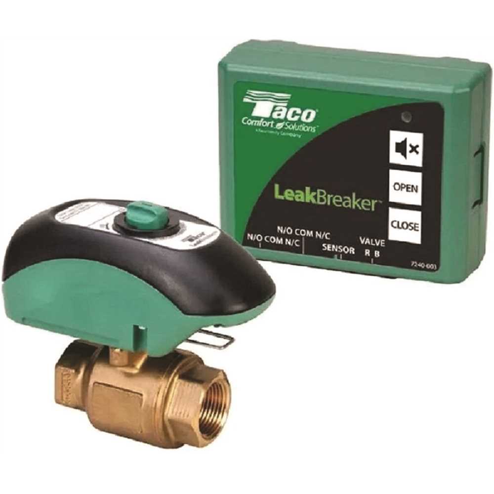 Taco LB-075-H-1LF Leakbreaker 3/4 in. NPT Shut-Off Valve for Water Heater Green