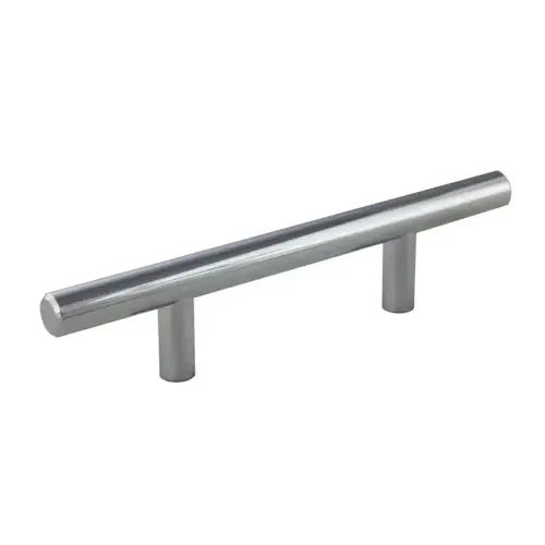 6" Bar Cabinet Pull with 3" Center to Center Polish Chrome Finish 6" Bar Cabinet Pull with 3" Center to Center Polish Chrome Finish