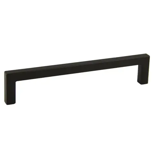 6-3/8" Modern Square Cabinet Pull with 6-3/10" Center to Center Matt Black Finish